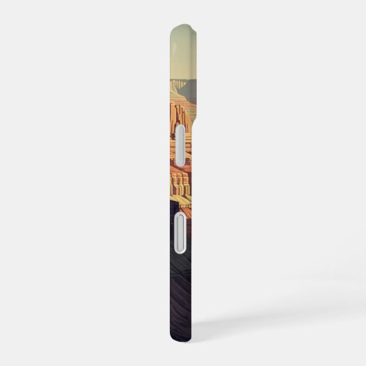 Retro Silent Canyon iPhone 16ケース (右側面)