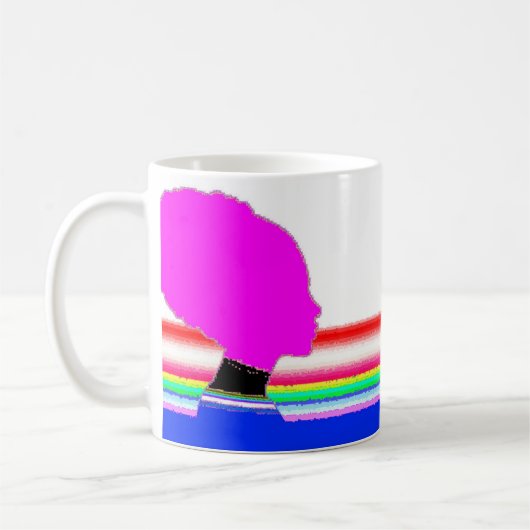 Retro Silhouette Mug コーヒーマグカップ (左)