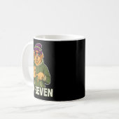 Retro Six Seven Golden Retriever Graphic Gift Men  コーヒーマグカップ (正面左)