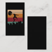 Retro Skater City Skateboarding Boys 名刺 (正面/裏面)