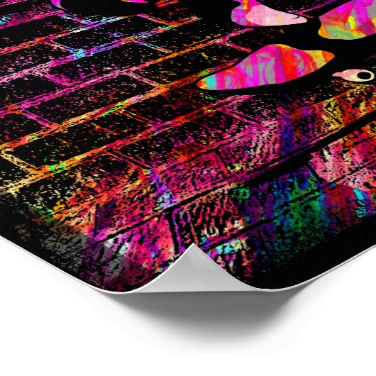 Retro Skater - Skateboarder - Vintage Skateboard ポスター (角)