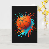 Retro Sketll Players Lovers Sports Team Boys Kids  カード (黄色い花)