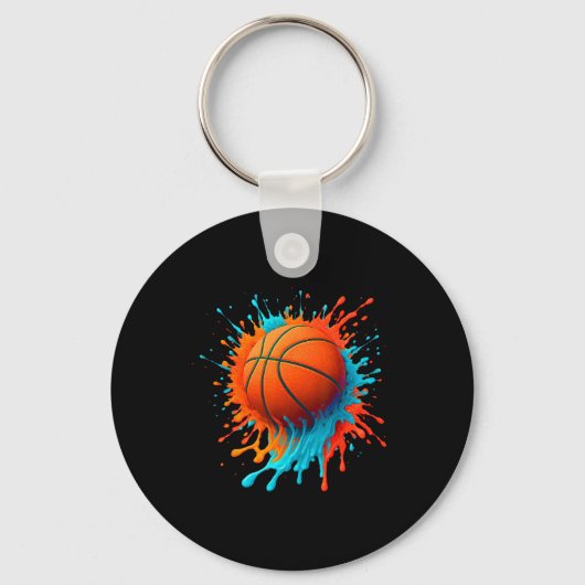 Retro Sketll Players Lovers Sports Team Boys Kids  キーホルダー (正面)