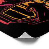 Retro Ski Driver Funny Ski Skiing ポスター (角)