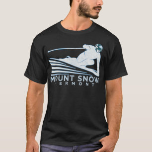 Retro Ski Mount Snow VT Illustration Vintage Tシャツ