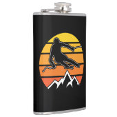 Retro Skiing フラスク (右)