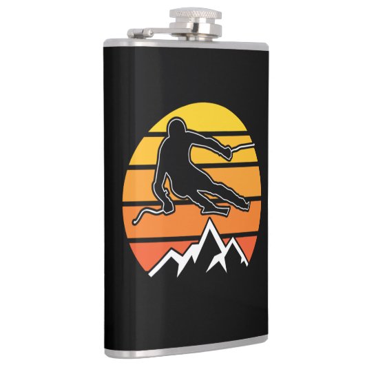 Retro Skiing フラスク (右)