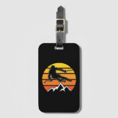 Retro Skiing ラゲッジタグ (正面縦)