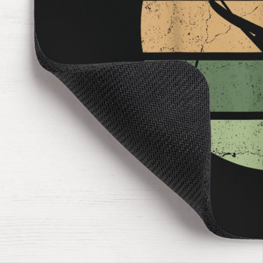 Retro Skiing Ski _2 マウスパッド (コーナー)