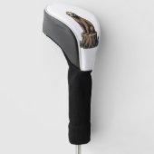 Retro Sloth Engraving Wildlife Shirt (3) ゴルフヘッドカバー (アングル)