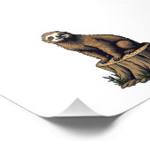 Retro Sloth Engraving Wildlife Shirt (3) フォトプリント (角)