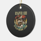 Retro Sloth Hiking Team We'll get There When we ge セラミックオーナメント (左)