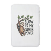 Retro Sloth Quote Shirt Funny Slow Life Vintage Te バスマット (正面縦)
