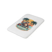 Retro Sloth Vacation Shirt Funny Tropical Relax De バスマット (アングル)