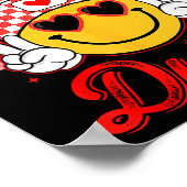 Retro Smile Face One Loved Dude Valentines Day Men ポスター (角)
