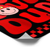 Retro Smile Face One Loved Dude Valentines Day Men ポスター (角)