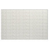 Retro Smiling Flower Pattern in Black and Cream ファブリック (ヤード)