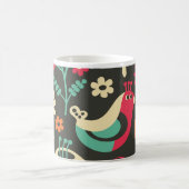 “Retro Snail in a Colorful Garden Pattern Mug モーフィングマグカップ (中央)