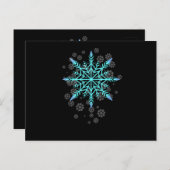 Retro Snowflake for Women ポストカード (正面/裏面)