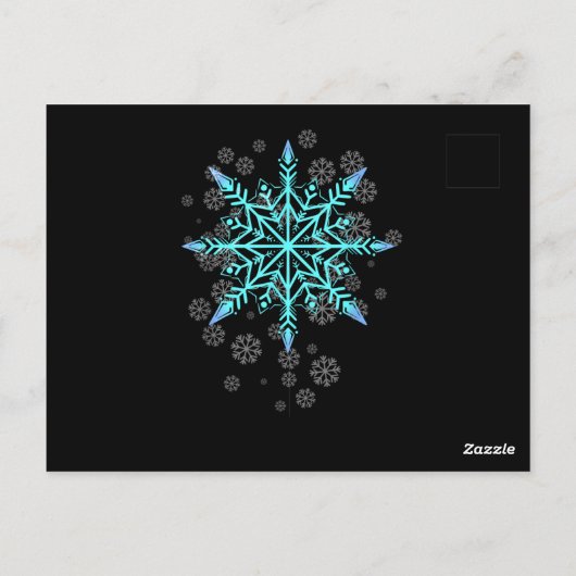Retro Snowflake for Women ポストカード (裏面)
