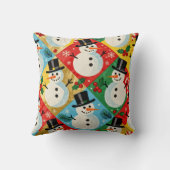 Retro Snowmen クッション (裏面)