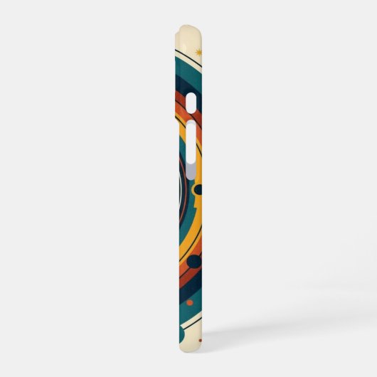 Retro Solar Eclipse iPhone 16ケース (左側面)