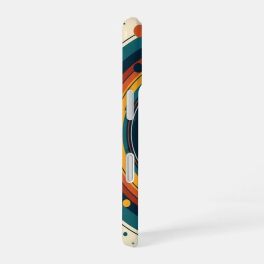 Retro Solar Eclipse iPhone 16ケース (右側面)