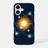 Retro Solar Orbit iPhone 16ケース (裏面)
