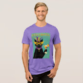 Retro Sophisticats Its Time to Mardi Gras Martini トライブレンドＴシャツ (正面全面)