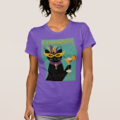 Retro Sophisticats Its Time to Mardi Gras Martini Tシャツ (正面)
