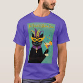 Retro Sophisticats Its Time to Mardi Gras Martini Tシャツ (正面)