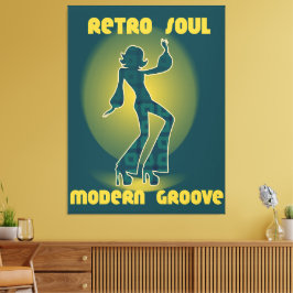 Retro Soul Modern Groove キャンバスプリント