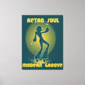 Retro Soul Modern Groove キャンバスプリント (正面)