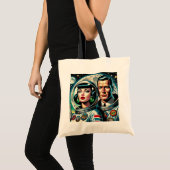 Retro Space Astronauts トートバッグ (正面(商品))