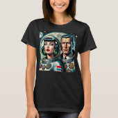 Retro Space Astronauts Tシャツ (正面)