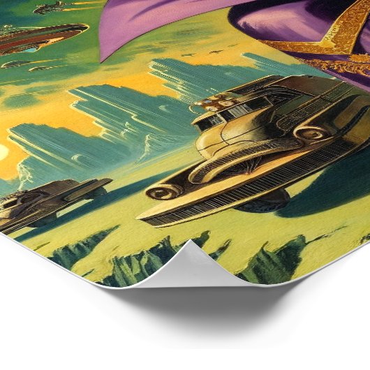 Retro Space Commander ポスター (角)