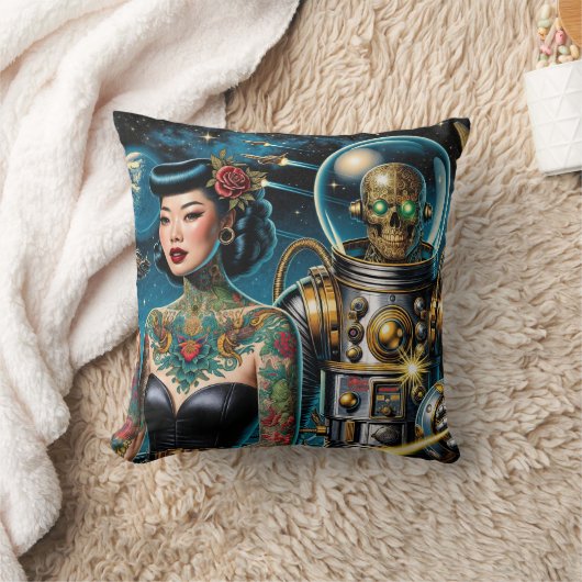 Retro Space Explorers クッション (ブランケット)