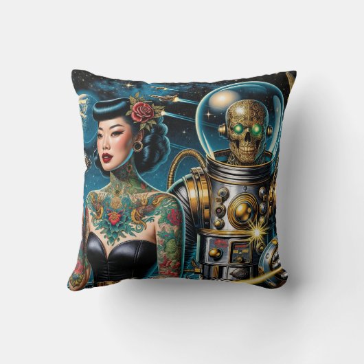 Retro Space Explorers クッション (裏面)