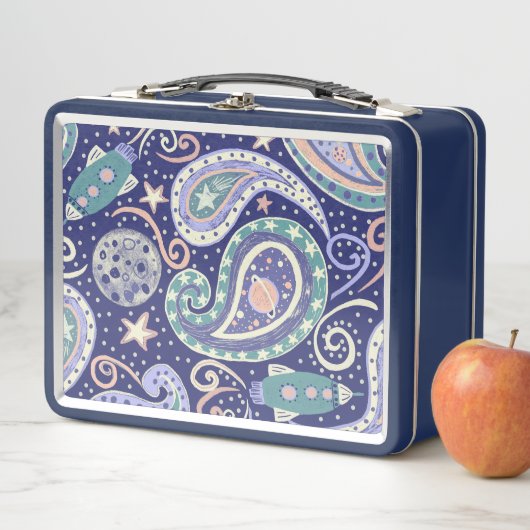 Retro Space Galaxy メタルランチボックス (インサイチュ)