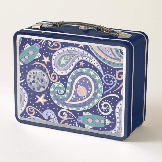 Retro Space Galaxy メタルランチボックス (裏面)