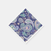 Retro Space Galaxy Design スタンダードカクテルナプキン (角)