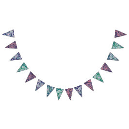 Retro Space Galaxy Design バンティングフラッグ