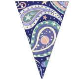 Retro Space Galaxy Design バンティングフラッグ (第1の旗)