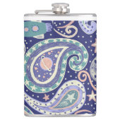 Retro Space Galaxy Design フラスク (正面)
