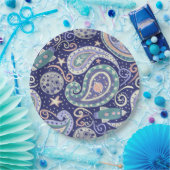 Retro Space Galaxy Design ペーパープレート (パーティー)