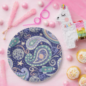 Retro Space Galaxy Design ペーパープレート (パーティー)