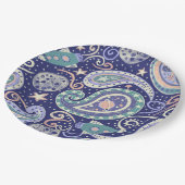 Retro Space Galaxy Design ペーパープレート (アングル)