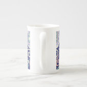 Retro Space Galaxy Design ボーンチャイナマグカップ (裏面)