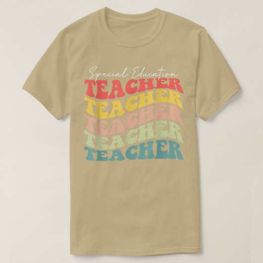 Retro Special Education Teacher Appreciation Back  Tシャツ (デザイン正面)