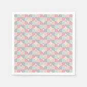 Retro Spiral Vibes スタンダードカクテルナプキン (正面)